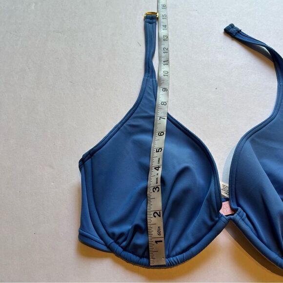 Victoria's Secret Bikini Swim Suit Sky Blue Top 36D Bottom Medium - Picture 7 of 13